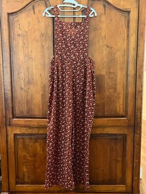 Live 4 Truth Floral Wide-Leg Jumpsuit Overalls SIZE L